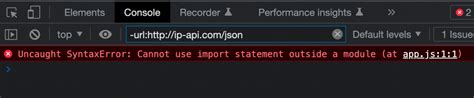Cannot use import statement outside module in JavaScript.